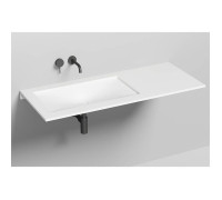 Раковина врезная снизу Salini Marea 70х40х12 см с переливом S-Stone белый матовый 1802213M