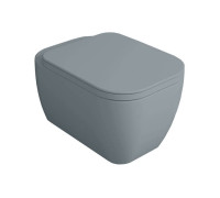 Унитаз подвесной Simas Henges безободковый 38х55 см цемент матовый HE18 cemento matt