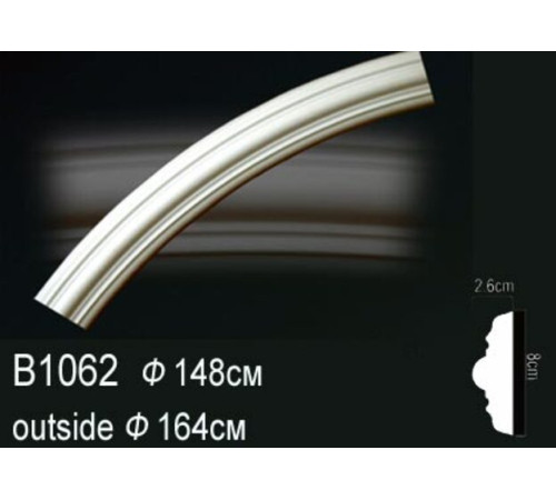 Молдинг на арку полиуретановый Perfect B1062