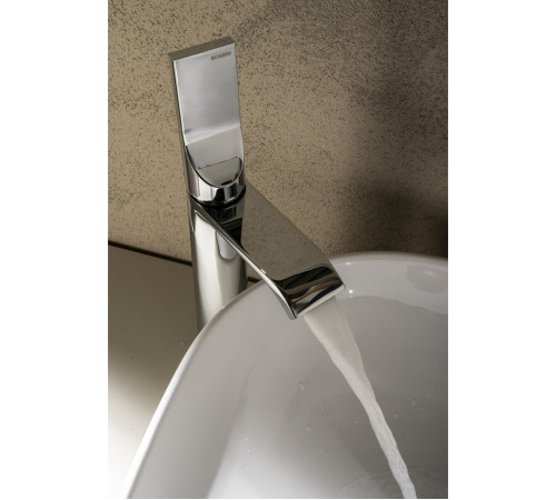 Смеситель для раковины Bossini Apice 328 мм с донным клапаном черный матовый E89602.073