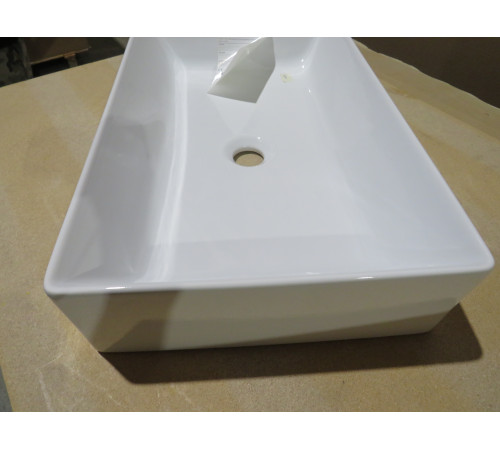 Раковина накладная GSI Kube X 370х600 мм без отверстия под смеситель белая 945311_УЦ/7