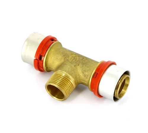 Тройник пресс с наружной резьбой TIEMME 32х3/4х32 1650657