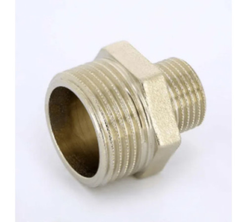 Ниппель переходный General Fittings 1/2 x 3/8 никелированный 506947