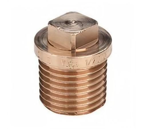 Заглушка Viega 3290 3/8 НР бронза 320096