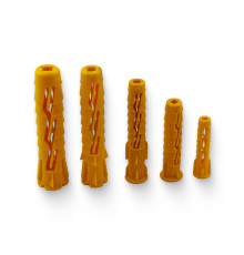 Дюбель универсальный нейлоновый 12x60мм (для шурупа 8х70мм) жёлтый