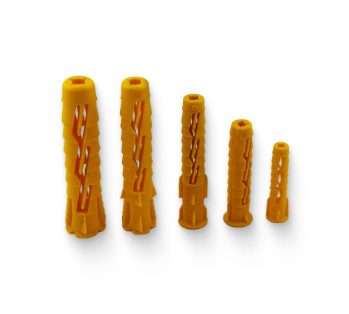 Дюбель универсальный нейлоновый 12x60мм (для шурупа 8х70мм) жёлтый