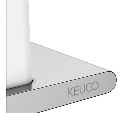 Полочка для душа Keuco Edition 400 со стеклоочистителем алюминий анодированный/белый 11559170000