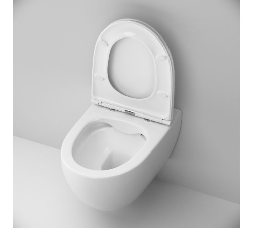 Унитаз подвесной AM.PM Spirit V2.0 FlashClean безободковый с сиденьем микролифт C111700SC