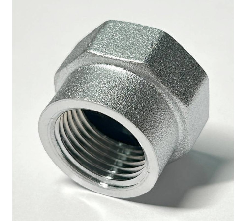 Переходник резьбовой General Fittings ВР-ВР 3/4x1/2 хромированный с плоской прокладкой dui635C3201