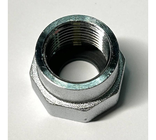 Переходник резьбовой General Fittings ВР-ВР 3/4x1/2 хромированный с плоской прокладкой dui635C3201