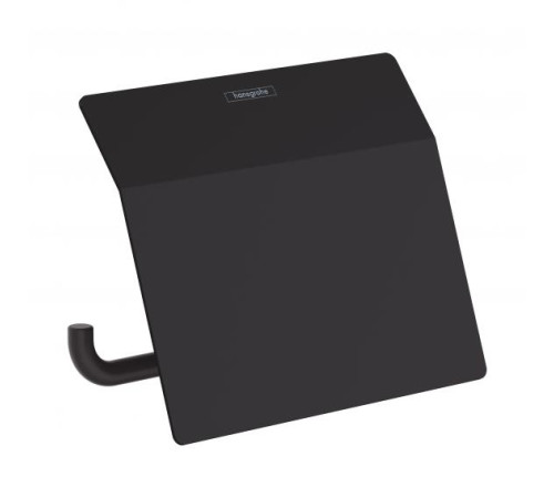 Держатель для туалетной бумаги с крышкой HANSGROHE AddStoris Чёрный матовый 41753670