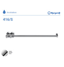 Полотенцесушитель водяной Margaroli 416/S 900 мм Chrome без крючков 416SCR