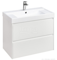 Тумба под умывальник подвесная Roca Ona 785x450x565 мм 2 ящика Белый матовый A857630509