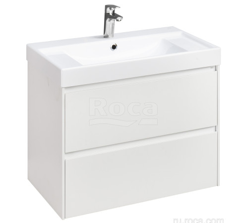 Тумба под умывальник подвесная Roca Ona 785x450x565 мм 2 ящика Белый матовый A857630509