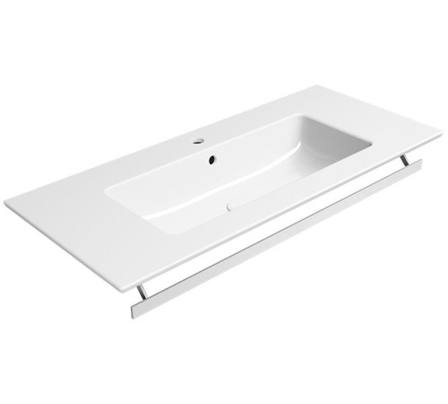Раковина накладная/подвесная GSI Pura 1020х460 мм с отверстием под смеситель белая глянцевая 8886111