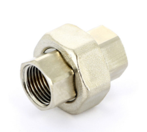 Разъемное соединение Uni-Fitt ВВ 1/2 с плоской прокладкой никелированное 507307