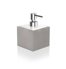 Дозатор для мыла Decor Walther Brownie SSP искусственная кожа тауп/хром 0937149