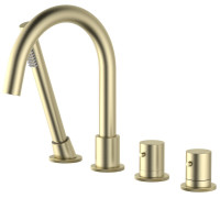 Термостат на борт ванны на 4 отверстия Timo Saona золото матовое 2330/17Y