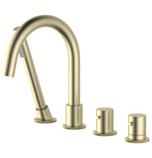 Термостат на борт ванны на 4 отверстия Timo Saona золото матовое 2330/17Y