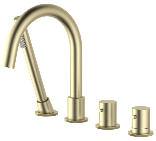 Термостат на борт ванны на 4 отверстия Timo Saona золото матовое 2330/17Y