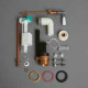 Унитаз-моноблок SIMAS Lante 70.5х38.5 см горизонтальный выпуск ручка хром белый LA08bi/LA09Bbi/D24cr