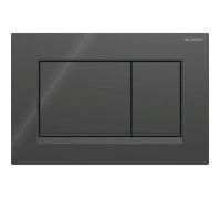 Клавиша смыва Geberit Sigma30 для двойного смыва квадратная черный матовый 115.883.DW.1