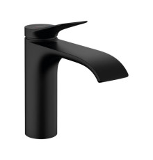 Смеситель для раковины Hansgrohe Vivenis 110 без донного клапана черный матовый 75022670
