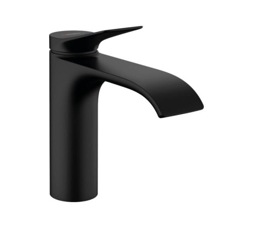 Смеситель для раковины Hansgrohe Vivenis 110 без донного клапана черный матовый 75022670