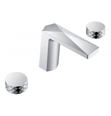 Смеситель для раковины Boheme Venturo врезной на 3 отверстия Diamond хром глянцевый 150-CR-DIAMOND