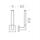 Держатель туалетной бумаги Colombo Design Basic Q вертикальный хром B3790.CR