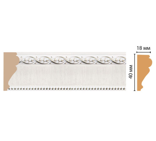 Молдинг DECOMASTER 161S-7D ДМ 40х18х2400 мм 161S-7D ДМ