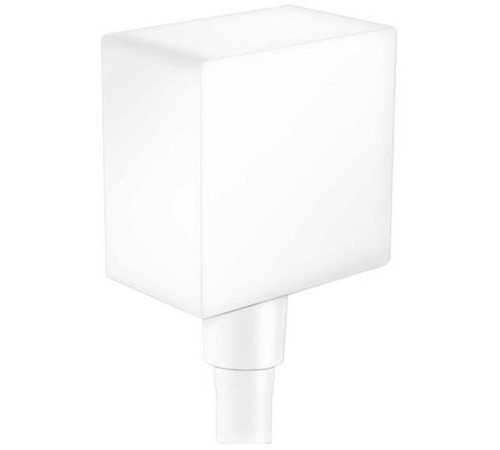 Шланговое подсоединение Hansgrohe FixFit Square с обратным клапаном матовый белый 26455700