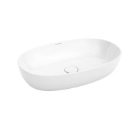 Раковина накладная Kerama Marazzi Plaza 60x37 см без отверстия белый глянцевый PLR.wb.60