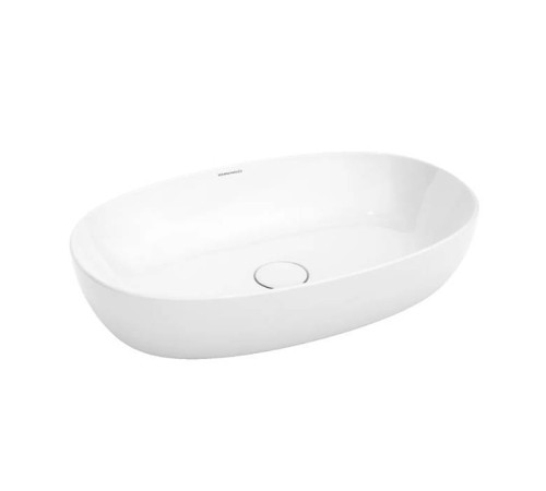 Раковина накладная Kerama Marazzi Plaza 60x37 см без отверстия белый глянцевый PLR.wb.60