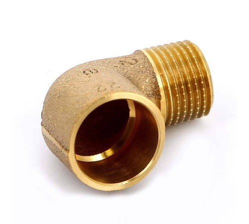 Угол 90° бронзовый Viega пайка-НР 22х1/2 136307