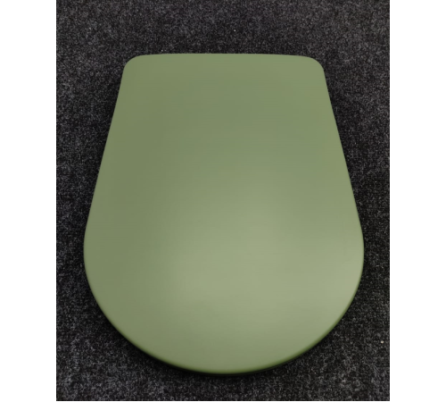 Сиденье для унитаза Kerasan Nolita SLIM быстросъемное Verde петли хром 539111