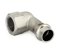 Угольник пресс-ВР Uni-Fitt 18х1/2 нержавеющая сталь 784S2200