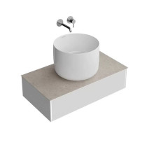 Тумба под раковину подвесная Kerama Marazzi Magica 88.4х48.5х22 см 1 ящик утренний серый матовый MA.90.1/MGR.M