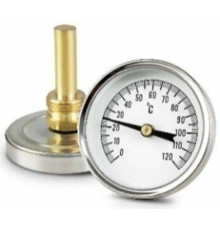 Термометр биметаллический осевой Watts AT 63 мм 1/2 0-120 °C AT6312004