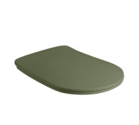Сиденье для унитаза Kerasan Nolita SLIM быстросъемное Verde петли хром 539111