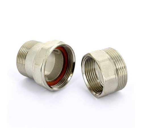 Разъемное соединение НВ Uni-Fitt прямое никелированное с плоской прокладкой 3/4 656N3000