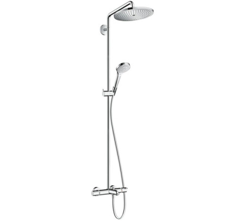 Душевая система Hansgrohe Croma Select S Showerpipe 280 1jet с термостатом для ванны хром 26792000