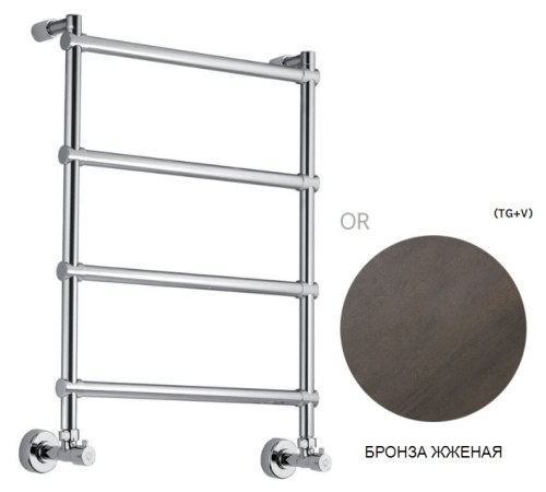 Полотенцесушитель водяной Margaroli 442 (Standard) Tuscan Brass 4424704(26)TB