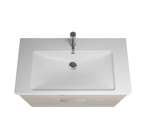 Тумба с раковиной Burgbad Eqio 93х49х64.5 см подвесная фланелевый дуб SEYQ093F2632C001*1