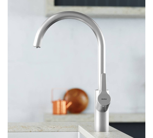 Смеситель для кухни AM.PM Eclipse с каналом для питьевой воды никель 310721400