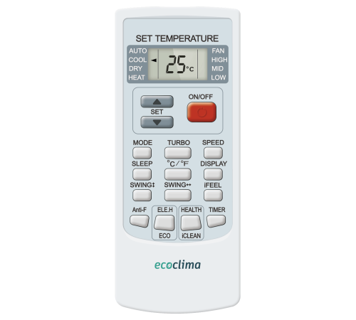 Кондиционер сплит-система Ecoclima Frost Line ECW/I-AX12/FB-4R1 / EC/I-AX12/F-4R1 инверторный X-00013138/X-00013133
