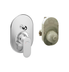 Смеситель для ванны Hansgrohe Rebris S однорычажный скрытого монтажа хром 72448000