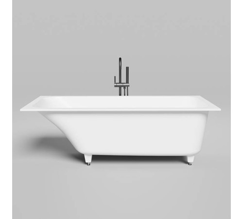 Ванна встраиваемая Salini Orlanda Kit 170х75х60 см S-Stone белый матовый 102127M