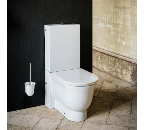 Унитаз-моноблок безободковый Laufen The New Classic 70х37х44 см универсальный выпуск белый 8.2885.1.000.871.1/8.2485.8.000.000.1