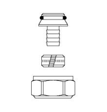 Набор со стяжным кольцом Oventrop 16x2 мм G 3/4 латунь 1027777